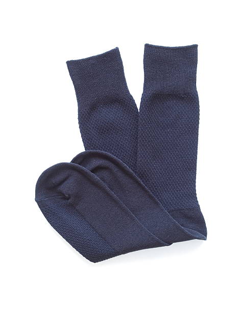 istock winter black sock for men isolated on white background 466091088
