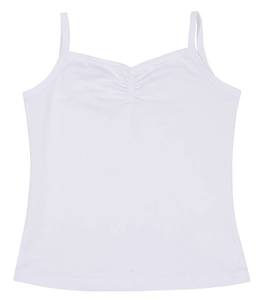 istock Women's shirt isolated on white background 466091236