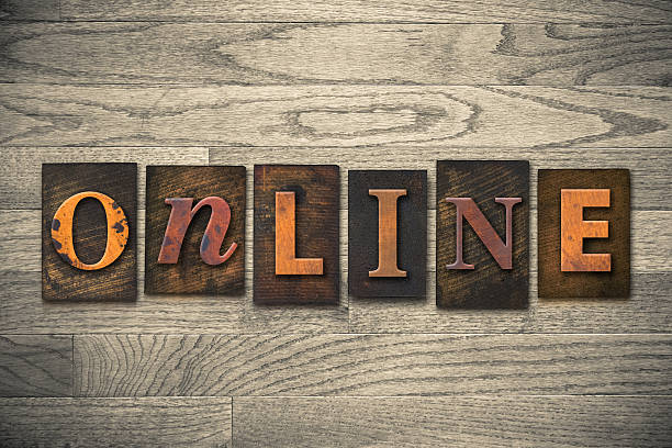 istock Online Concept Wooden Letterpress Type 466091630