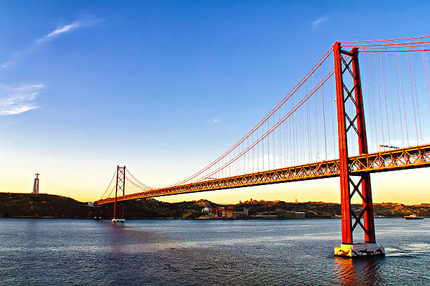 istock Christ the King statue and 25th of April bridge 466094324