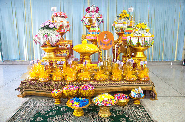 istock Buddhist ordination ceremony accessories for becomes a monk 466094894