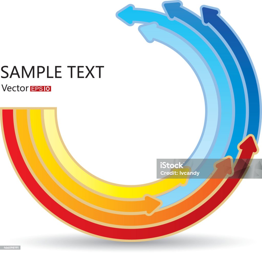 Multi Rotation Arrows Anticlockwise Rotation Arrows Stock Illustration - Download Image Now ...