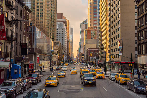 istock Morning Manhattan Street, New York 466098202