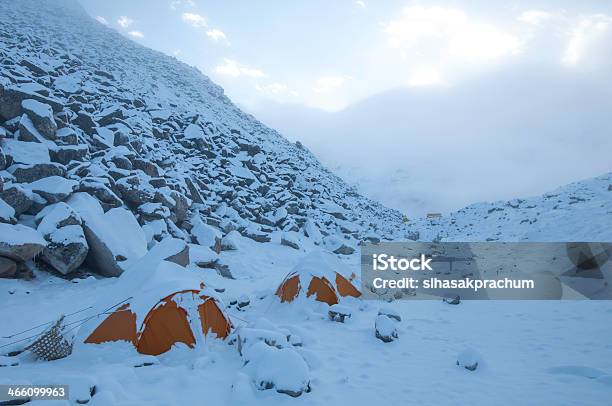 Island Peak Base Camp Nepal Stock Photo - Download Image Now - Asia, Camping, Climbing