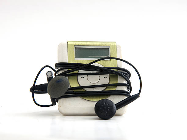 istock Green Metallic MP3 player isolated over white 466101800