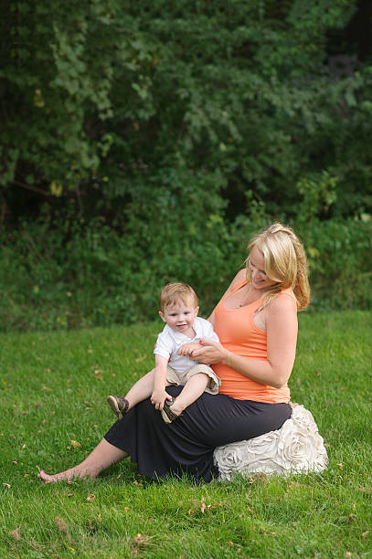 istock Pregnant Mother Holding Son 466103485