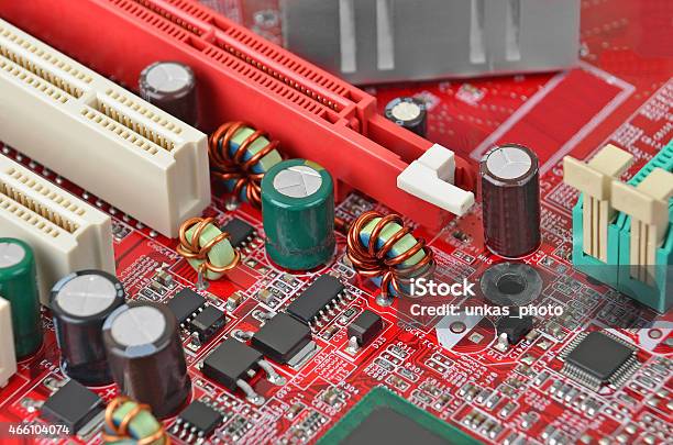 Computer Motherboard Dof Stock Photo - Download Image Now - 2015, Binary Code, CPU