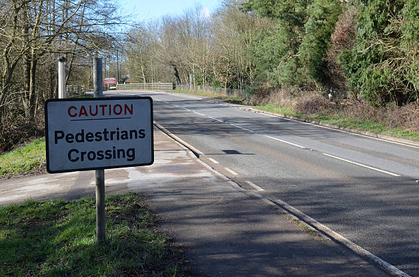 istock Pedestrians crossing sign. 466105796