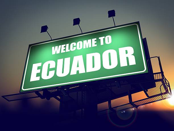istock Billboard Welcome to Ecuador at Sunrise. 466106105