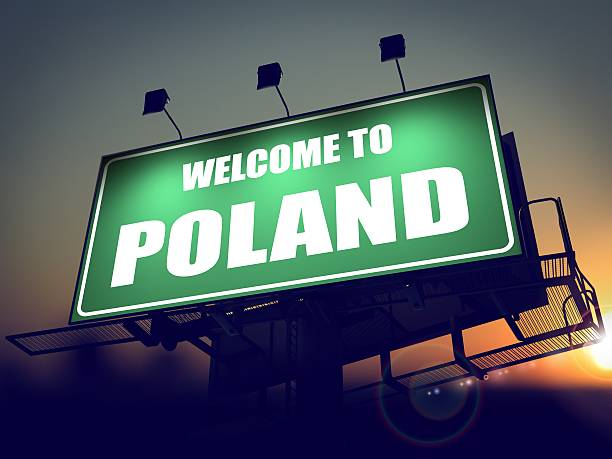 istock Billboard Welcome to Poland at Sunrise. 466106205