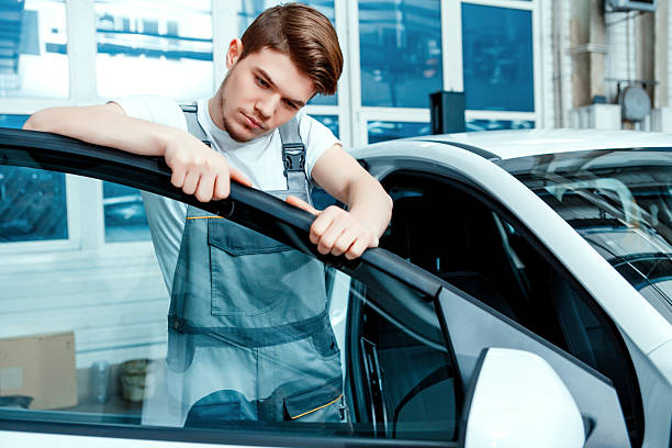 istock Car mechanic at the service station 466106246