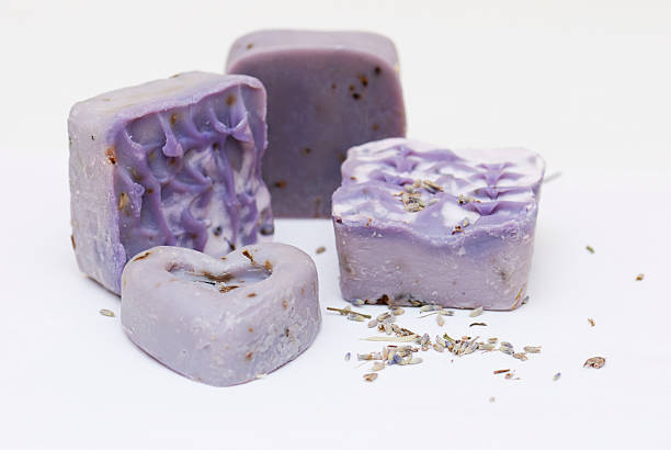 istock Homemade lavender apriocot soap 466106767