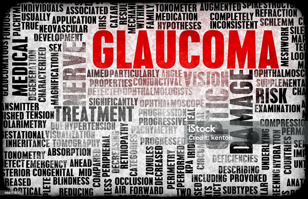 Glaucoma Glaucoma is an Ocular Eye Disorder of the Optic Nerve 2015 Stock Photo