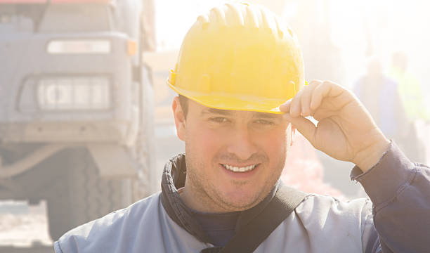 istock Real and ordinary construction worker on his job. 466112686