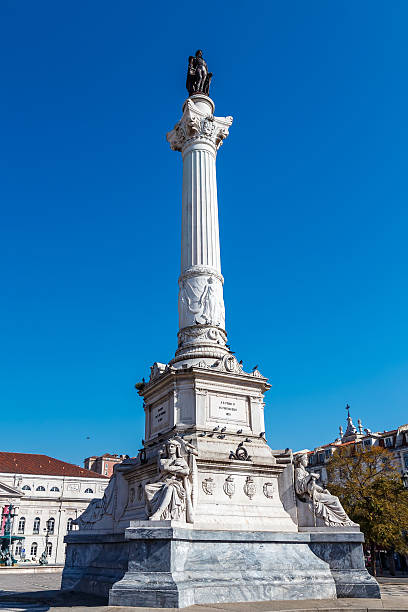 istock The Column of Pedro IV. Rossio Square. 466120762