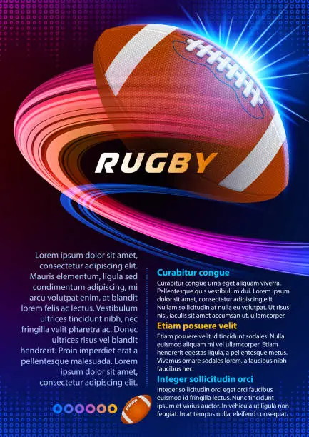 Vector illustration of Rugby