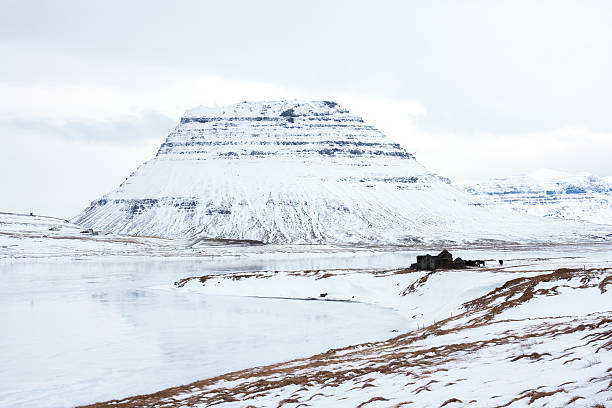 istock Frozen lake and mountain, Western Iceland 466123902