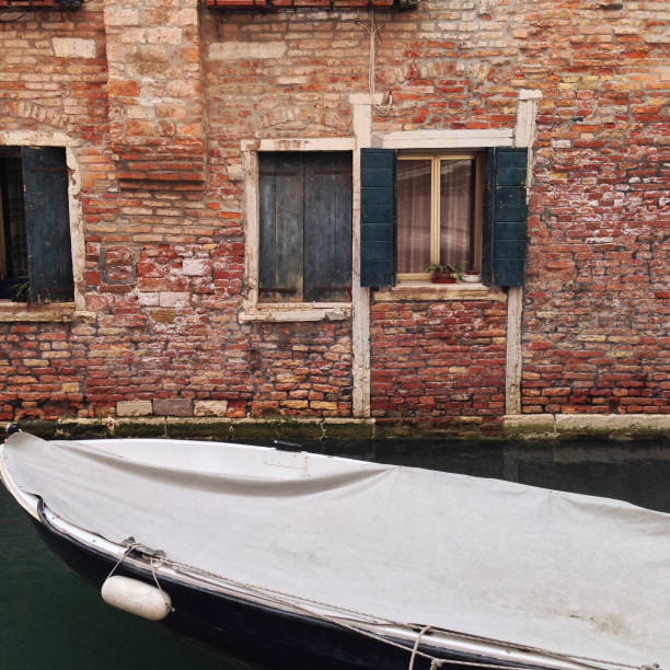 istock House with its boat, Venice 466124031