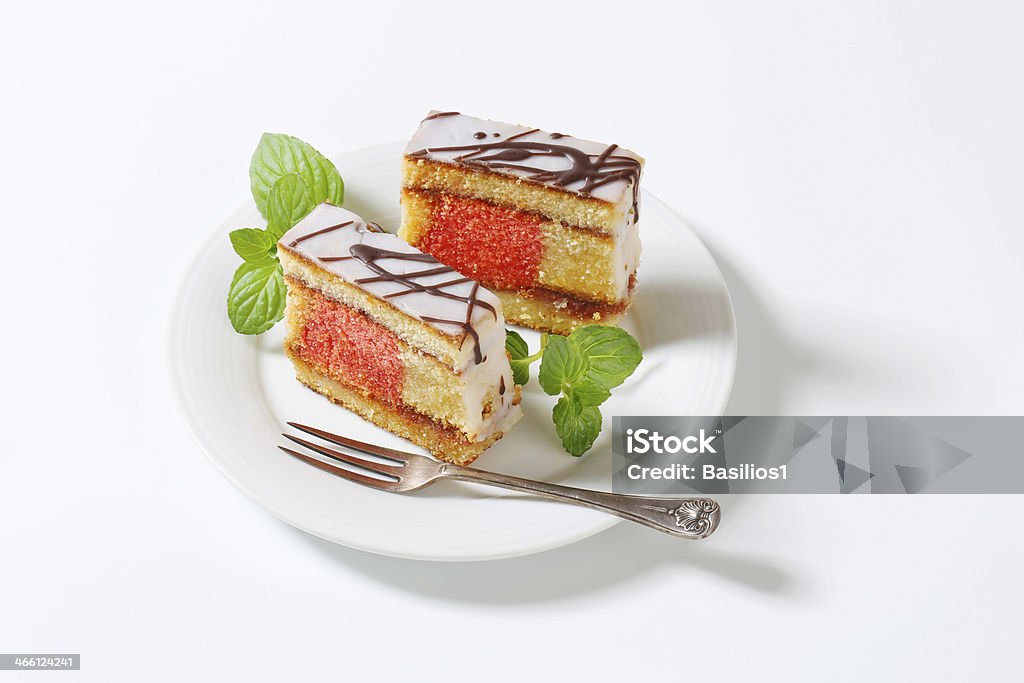 Sweet pink punch cake Baked Pastry Item Stock Photo