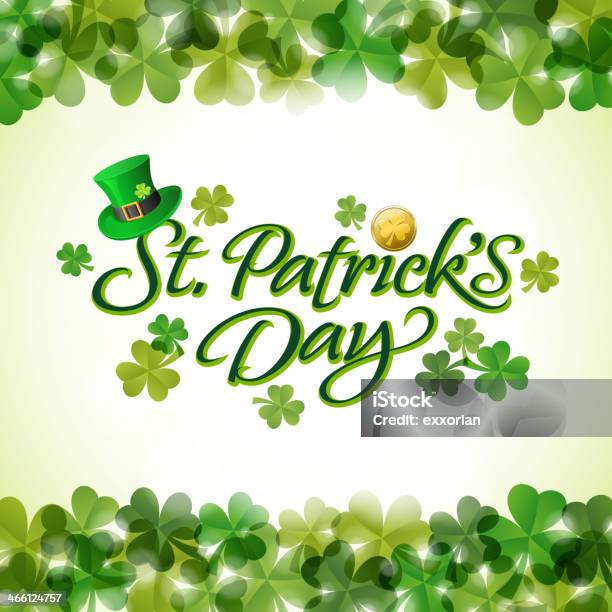 St Patricks Clover Leaves Stock Illustration - Download Image Now - St. Patrick's Day, Border - Frame, Blank