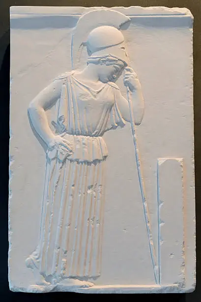 Image of the goddess Athena which gave name to the capital of Greece
