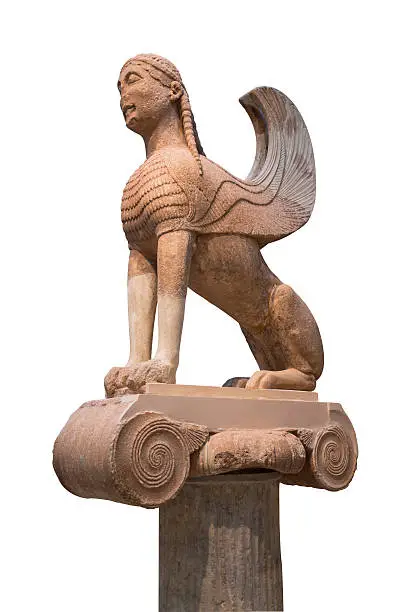 Incredible Hellenistic sculpture of the mythical Greek Sphinx