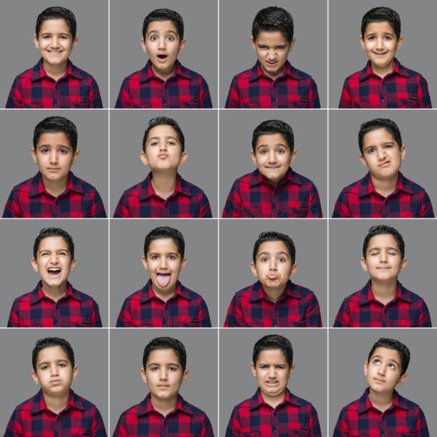 istock Little boy making facial expressions 466127233