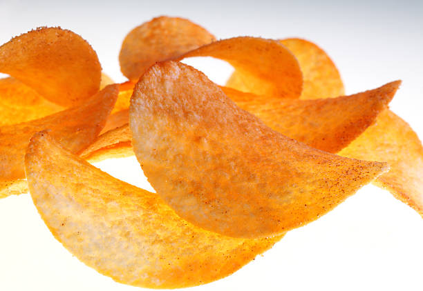 Potato chips stock photo