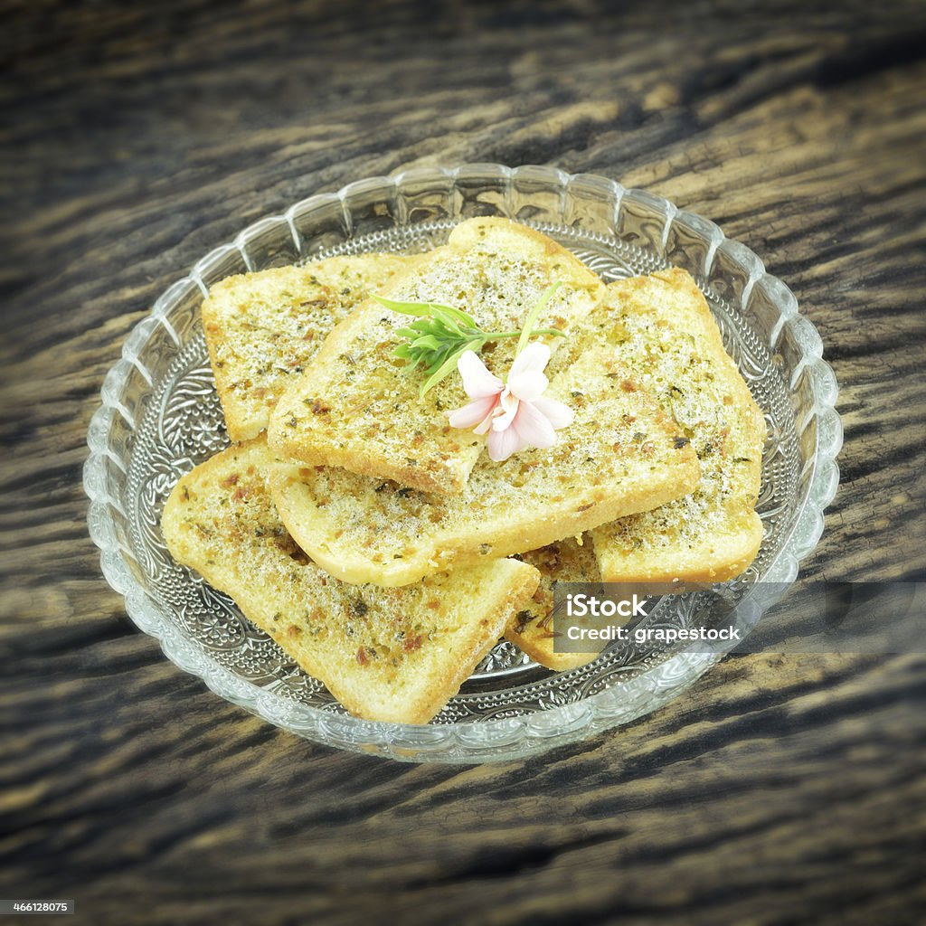 바삭한 마늘을 식빵 - 로열티 프리 0명 스톡 사진