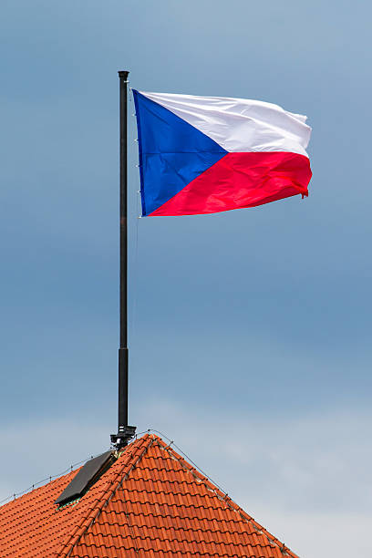 istock Flag of Czech Republic on the rooftop 466128911