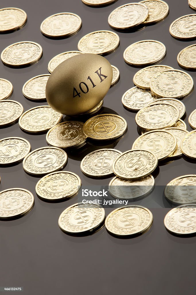 Инве�стирование в выход на пенсию - Стоковые фото 401k - одно слово роялти-фри