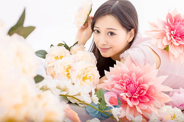 istock girl in flowers sleeping spa 466134610