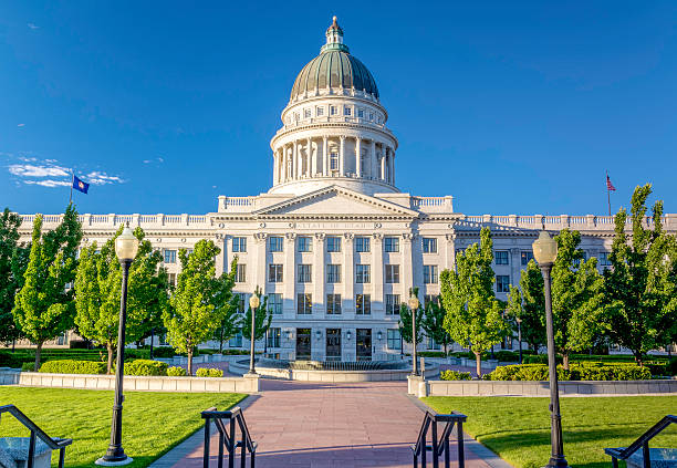 istock Park at the Utah state capital building 466136828