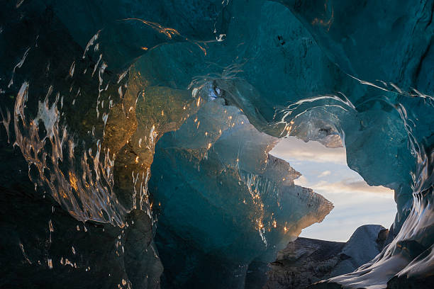 istock Glacial Cave in Iceland - Close-up 466137658