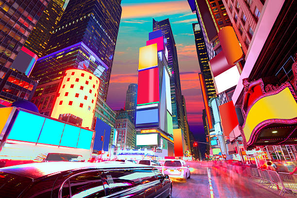 Times Square Manhattan New York deleted ads Times Square Manhattan New York all the ads deleted US times square manhattan stock pictures, royalty-free photos & images