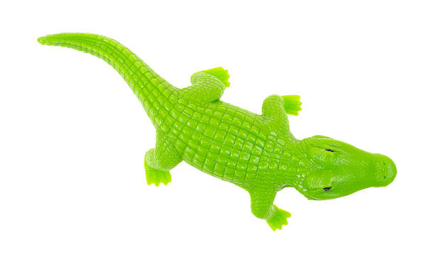 istock Green toy alligator 466139823