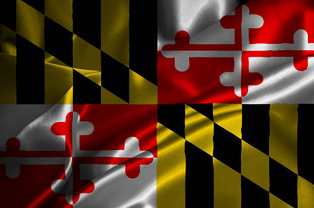 Maryland flag stock photo