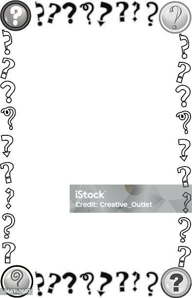 Question Mark Rectangular Frame Question Marks Frame Stock Illustration - Download Image Now - Copy ...