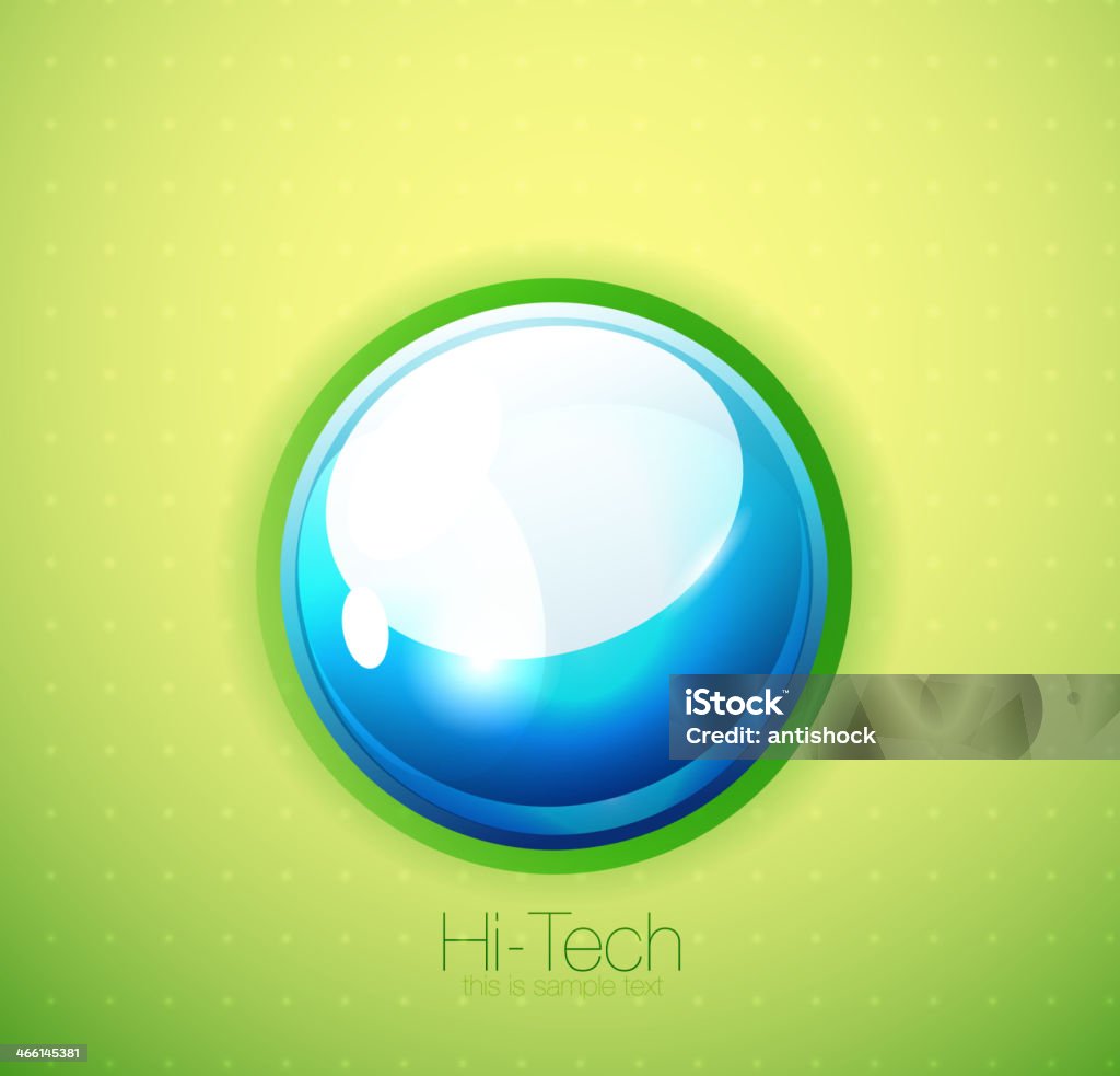 Liquid bubble background Blue liquid bubble background on green Abstract stock vector