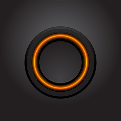 Vector Hitech Light Button Design Stock Illustration - Download Image ...
