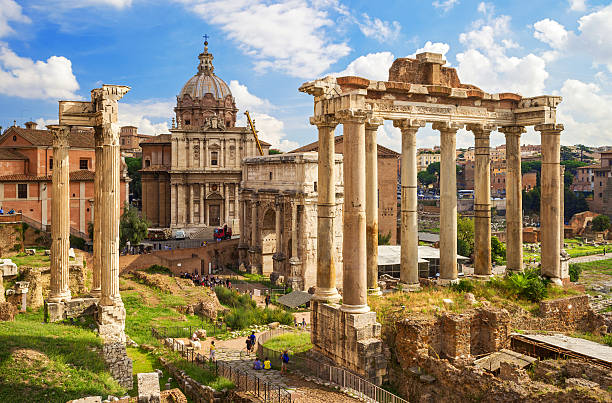 istock Roman Forum in Rome, Italy 466147086