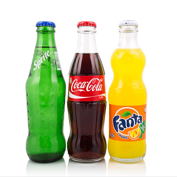 Bottle of soda isolated on a white background ( Path )