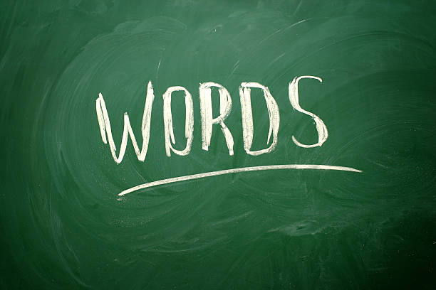 istock Handwritten Words word with white chalk on a blackboard.. 466149948