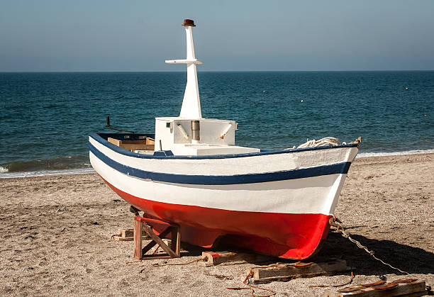 istock Wooden fishing boat spain 466149949