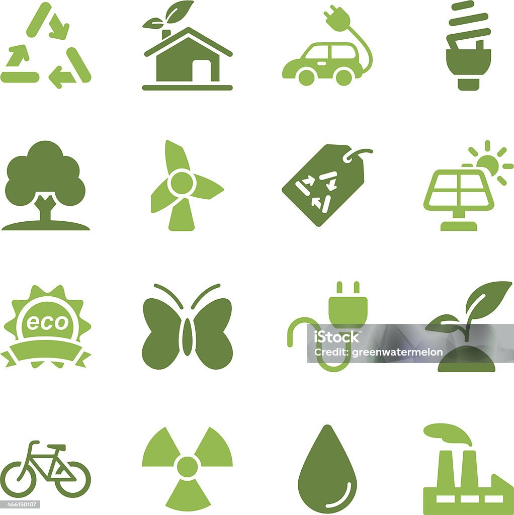 Ecology Icons | Green Series Vector File of Ecology Icons  Icon Symbol stock vector