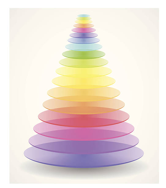 抽象的なピラミッド - cone点のイラスト素材／クリップアート素材／マンガ素材／アイコン素材