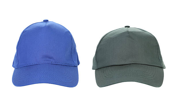 istock Blue and Gray working peaked caps. 466151783