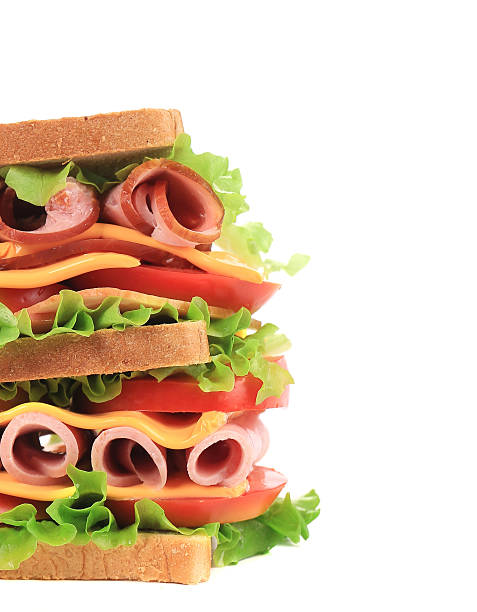 istock Big sandwich with fresh vegetables. 466152981