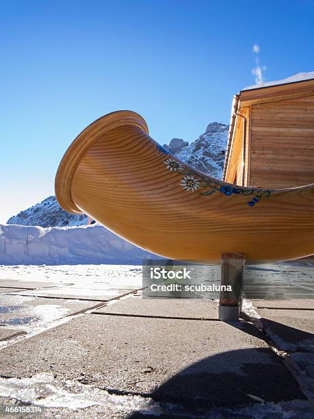 Alphorn Detail Wind Instrument Detail Stock Photo - Download Image Now - Alpenhorn, Switzerland, 2015