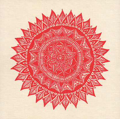 Hand drawing mandala.